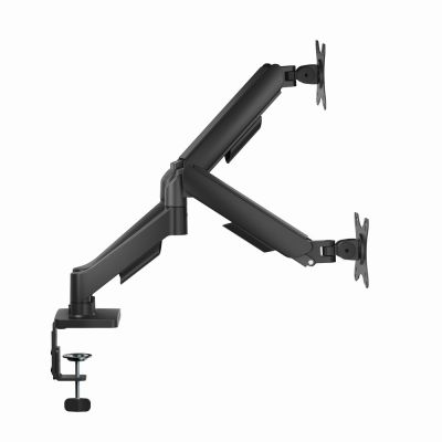 3. GEMBIRD DESK ARM FOR TWO MONITORS WITH USB PORTS (ADJUSTABLE), FROM 17" TO 32", LOAD UP TO 9 KG