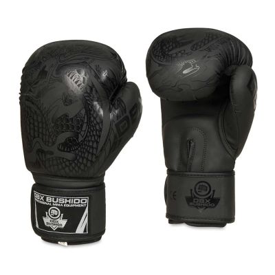 6. 8oz Boxing Gloves - Black Dragon - Valor Series