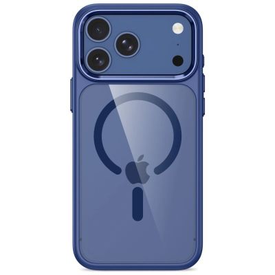 3. Tech-Protect Magmat Magsafe CC Case for iPhone 17 Pro / 18 Pro - Navy Blue and Transparent