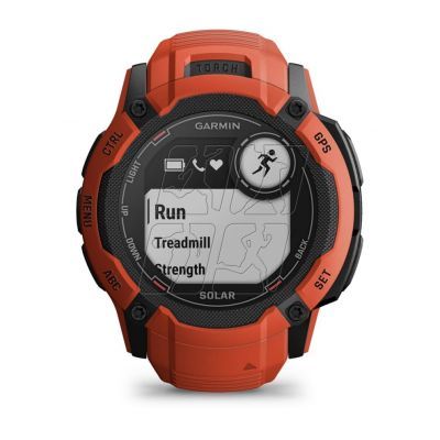 4. Garmin Instinct 2X SOLAR Sports Watch Red