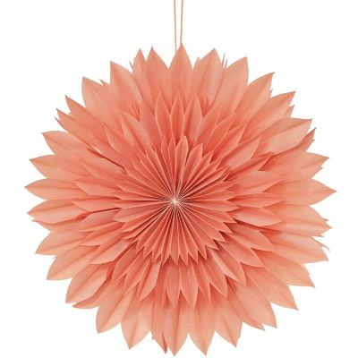 2. 3D DECORATIVE HANGING PAPER STAR 50CM PINK