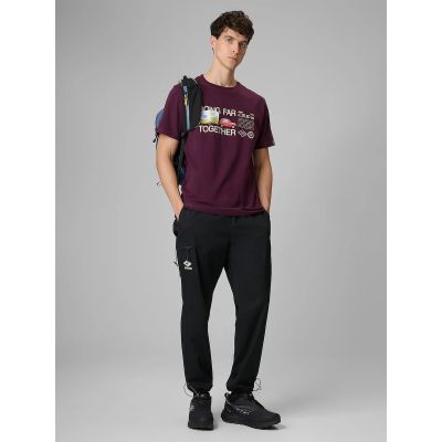 3. Men's regular printed T-shirt 4F 4FRSS26TTSHM3810-50S