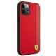 4. Ferrari FESAXHCP12LRE iPhone 12 Pro Max 6.7" red/red hardcase On Track Carbon Stripe