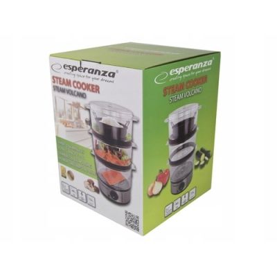 4. Esperanza STEAM VOLCANO EKG009 steamer (7 liters; transparent)