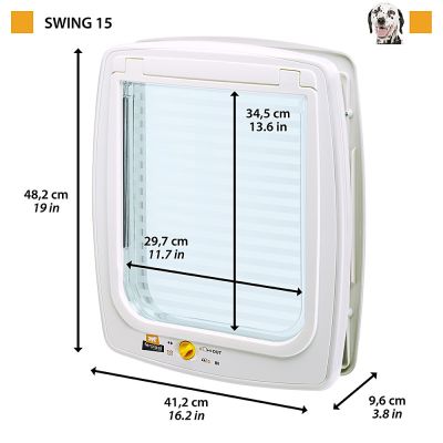 2. FERPLAST SWING 15 - door for large dogs, white