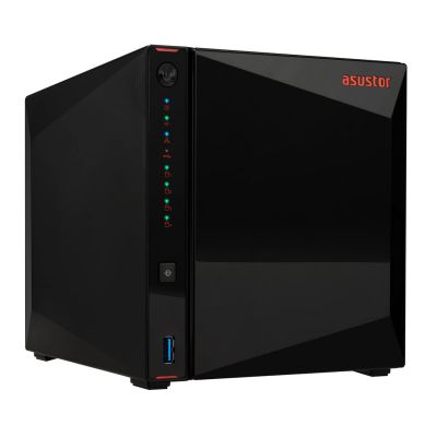 13. AS5404T NAS; Tower; 4x (3.5" SATA HDD/ 2.5" SSD); Intel Celeron N5105; 4GB DDR4 SODIMM (max. 16GB), 2x 2.5GbE 4x M.2 2280 NVMe PCIe 3.0, 3x USB 3.2 Gen, 1x HDMI 2.0b