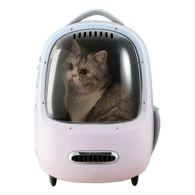 3. PETKIT Breezy 2.0 Pet Travel Backpack (Pink) Carrier