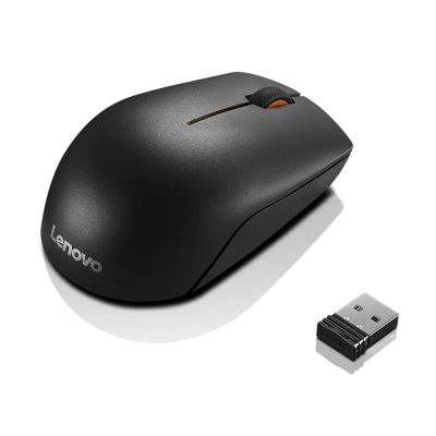 5. Lenovo 300 Wireless Compact Mouse GX30K79401 (optical; 1000 DPI; black)