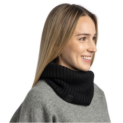 4. Buff Knitted Neckwarmer Norval – black, size: M