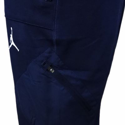 8. Men's Navy Blue Air Jordan Dri-FIT Training Fleece Pants - DQ7890-419