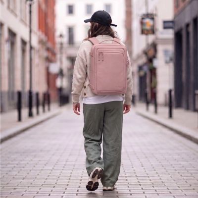 10. Tech-Protect Defender S50 Backpack for Ryanair & Wizzar, 20L Laptop - Pink
