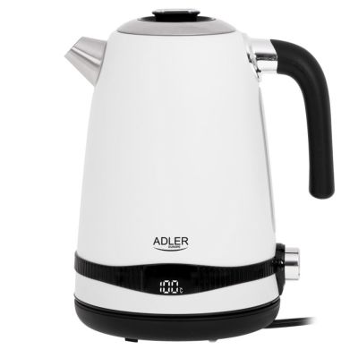 9. Electric kettle with temperature regulation ADLER AD 1295w white