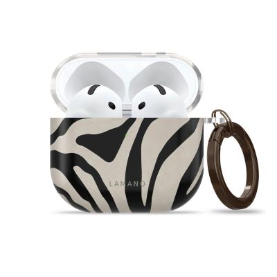 2. Tech-Protect Lamano case for AirPods 4 / 5 - black and beige