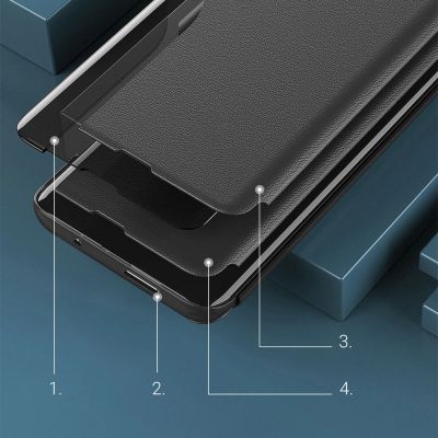 15. Eco Leather View Case elegant case with flip cover and stand function Xiaomi Redmi Note 11 Pro+ 5G (China) / 11 Pro 5G (China) / Mi11i HyperCharge / Poco X4 NFC 5G red