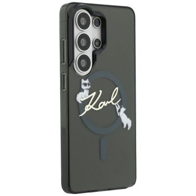 4. Karl Lagerfeld IML KC Script MagSafe Case for Samsung Galaxy S26 Ultra - Black