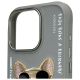 3. Nimmy Glasses Cool Dog Case for iPhone 16 Pro Max - Gray