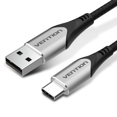 Vention Braided USB-A to USB-C Cable 3A 480Mbps 2m Gray