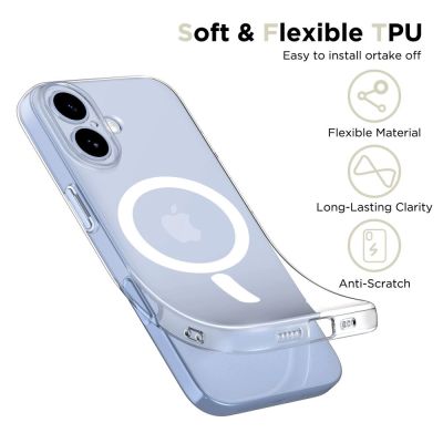 3. Tech-Protect FlexAir MagSafe Case for iPhone 17 - Clear