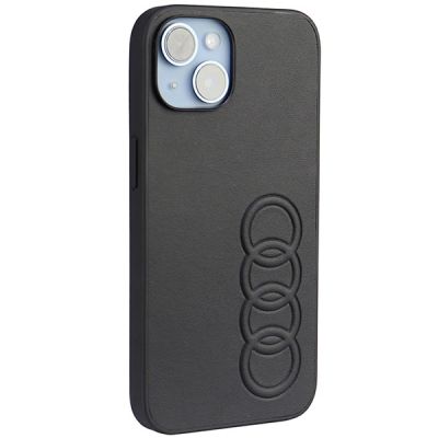 2. Audi Synthetic Leather iPhone 14 6.1" black/black hardcase AU-TPUPPCIP14-TT/D1-BK