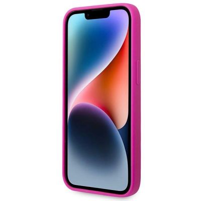 5. Guess GUHCP14SSLSMF iPhone 14 6.1" fuchsia/fuschia hard case Silicone Vintage Gold Logo