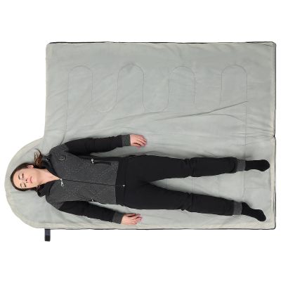 16. LIGHT TOURIST SLEEPING BAG 200X70CM GREY ENERO CAMP