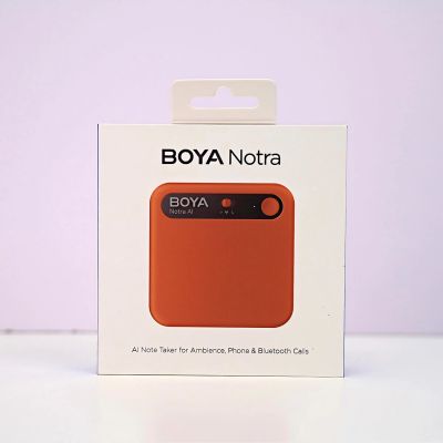 15. BOYA Notra Voice Recorder with AI Transcription - Orange