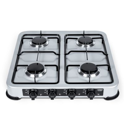 2. PROMIS KG400S GAS STOVE, 4-BURNER, SILVER