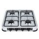 2. PROMIS KG400S GAS STOVE, 4-BURNER, SILVER