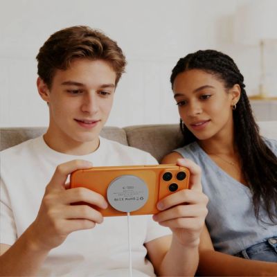 7. Tech-Protect A50 MagSafe 25W QI2.2 Wireless Charger - White