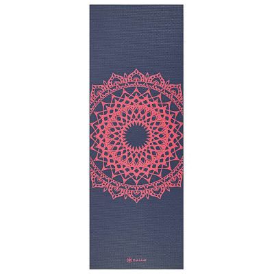 5. GAIAM Pink Marrakesh Yoga Mat 4 MM 62429