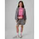 3. Girls' sleeveless T-shirt with print 4F 4FJRSS26TSLEF328-54S