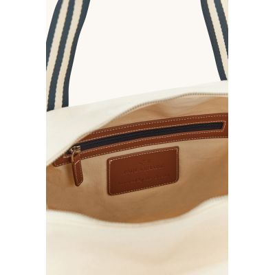 5. Paul&Shark unisex fabric bag - milky white, model 26418103-469