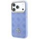2. Guess Peony 4G Small Logo MagSafe Case for iPhone 18 Pro Max / 17 Pro Max - Light Blue