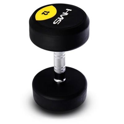 2. Rubber-coated dumbbell 12kg HMS HG PRO 12