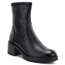 Women's black high-heeled ankle boots Potocki SZ12835