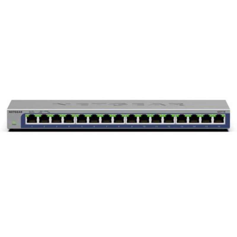 7. Netgear GS116-300EUS 16p Unmanaged Gigabit Switch