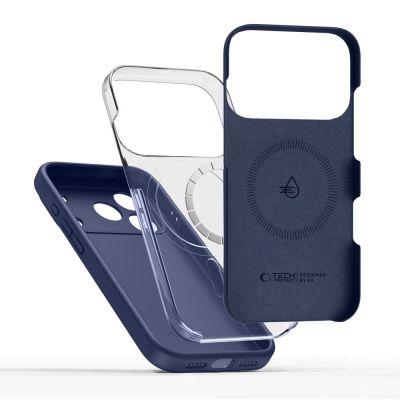 4. Tech-Protect Silicone MagSafe Case for iPhone 17 Pro Max - Navy Blue