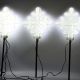 4. DECORATIVE LAMPS OUTDOOR PATH STICK 3 PCS SNOWFLAKE NEON