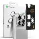 5. AmazingThing AR Aluminum 3 Lens Glass with Camera Lens Frame for iPhone 16 Pro / 16 Pro Max - Silver