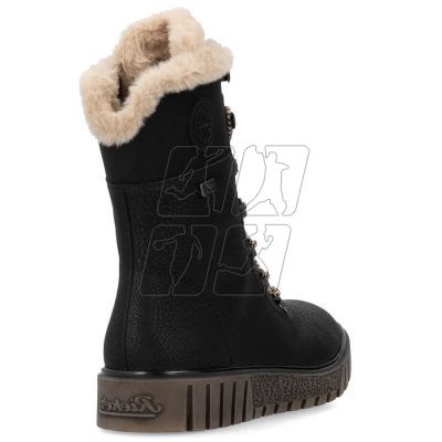 12. Rieker W Y3424-00 RKR745 fur ankle boots