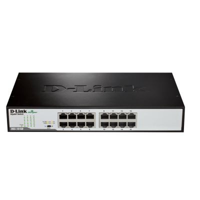 2. D-Link DGS-1016D/E Network Link Unmanaged Black, Metallic