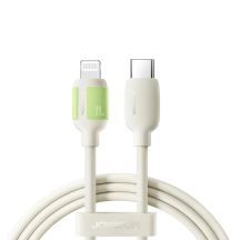 Joyroom S-A53 30W USB-C - Lightning Cable with Fluorescent Tip 2m - Beige
