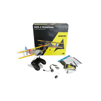 3. Amewi AMXFlight N2S-2 Stearman 360 mm 6G/3D 6-Channel RTF 14+