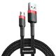 5. Baseus Cafule Cable durable nylon cable USB / micro USB 2A 3M black-red (CAMKLF-H91)