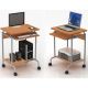 4. TECHLY SMALL COMPUTER DESK 600X450 ON WHEELS