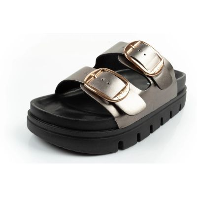 3. Lee Cooper shoes women's slippers silver comfortable platform fashionable