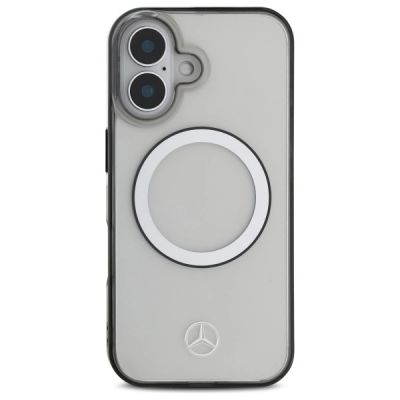 3. Mercedes Printed Logo MagSafe iPhone 16 Case - Clear