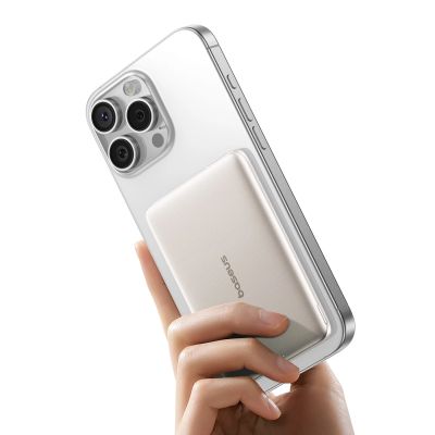 2. Baseus PicoGo AM41 Ultra-Slim 5000mAh 20W MagSafe Compatible Power Bank with Bases Simple USB-C 60W 30cm Cable - Titanium