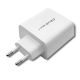 5. QOLTEC WALL CHARGER 45W | 5-20V | 2.4-3A | USB TYPE C PD | USB | WHITE
