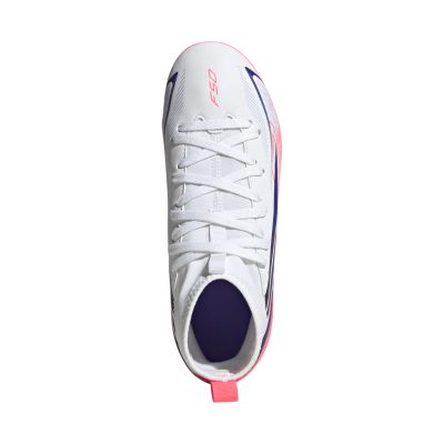 4. adidas F50 Hyperfast Club Mid FG/MG KJ0670 Kids' Soccer Shoes